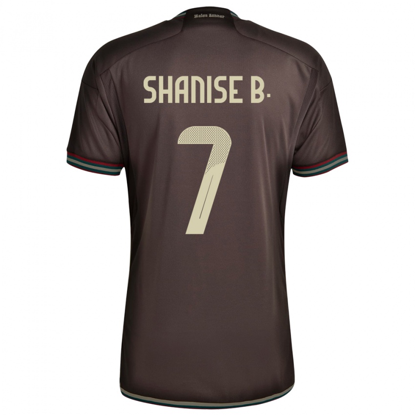 Heren Jamaica Shanise Buckley #7 Nachtbruin Uitshirt Uittenue 24-26 T-Shirt België