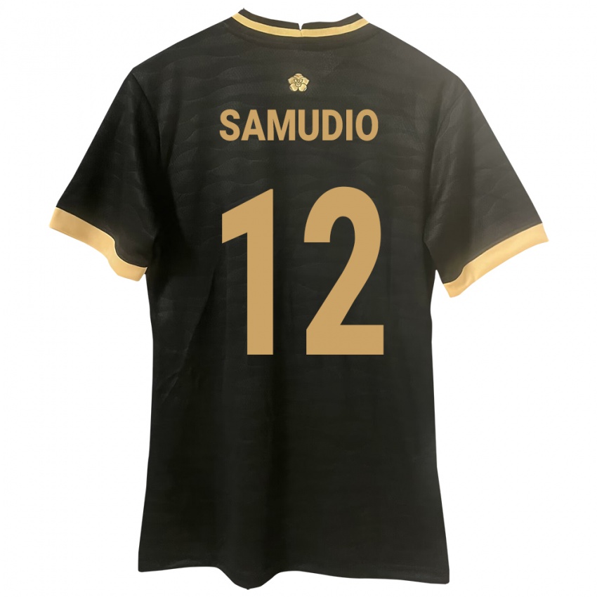 Heren Panama César Samudio #12 Zwart Uitshirt Uittenue 24-26 T-Shirt België