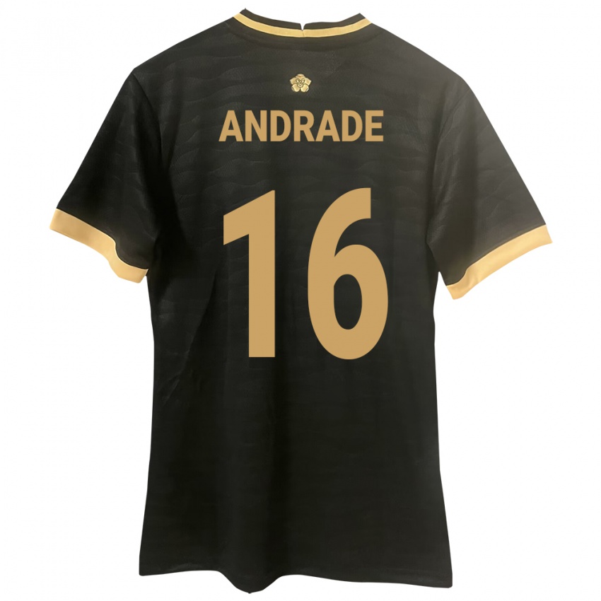 Heren Panama Andrés Andrade #16 Zwart Uitshirt Uittenue 24-26 T-Shirt België