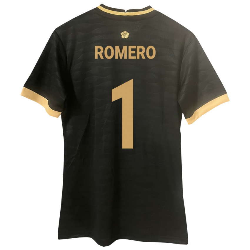 Herren Panama Manuel Romero #1 Schwarz Auswärtstrikot Trikot 24-26 T-Shirt Belgien