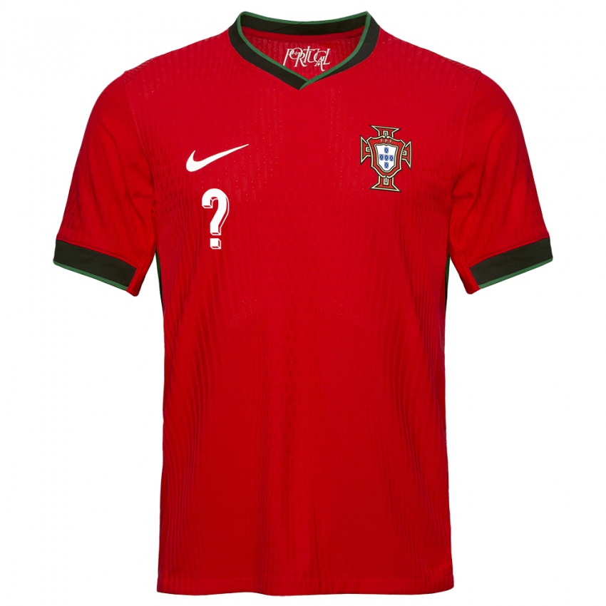 Femme Maillot Portugal Votre Nom #0 Rouge Tenues Domicile 24-26 T-Shirt Belgique