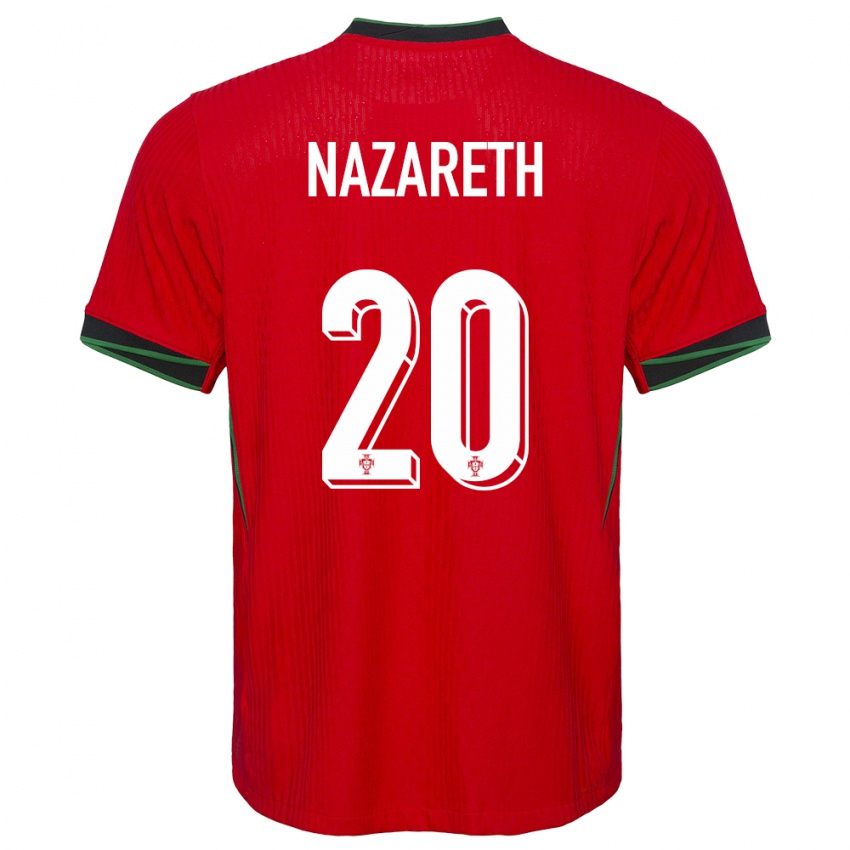 Femme Maillot Portugal Kika Nazareth #20 Rouge Tenues Domicile 24-26 T-Shirt Belgique