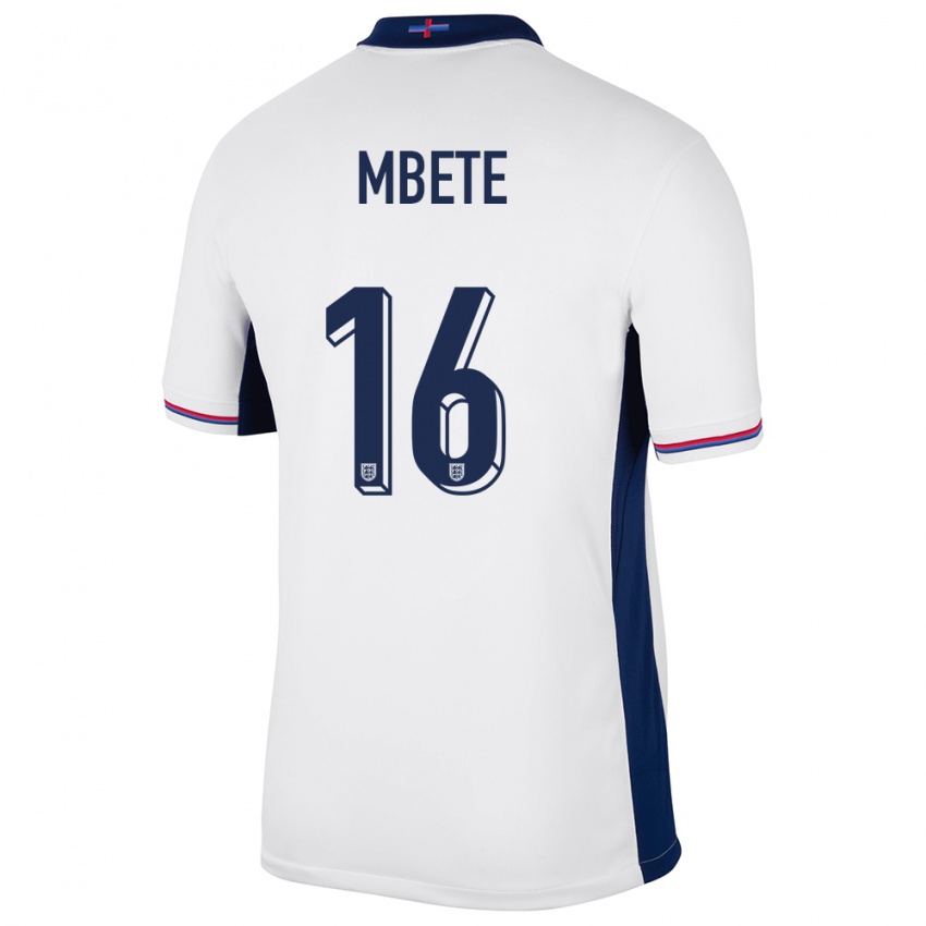 Dames Engeland Luke Mbete #16 Wit Thuisshirt Thuistenue 24-26 T-Shirt België