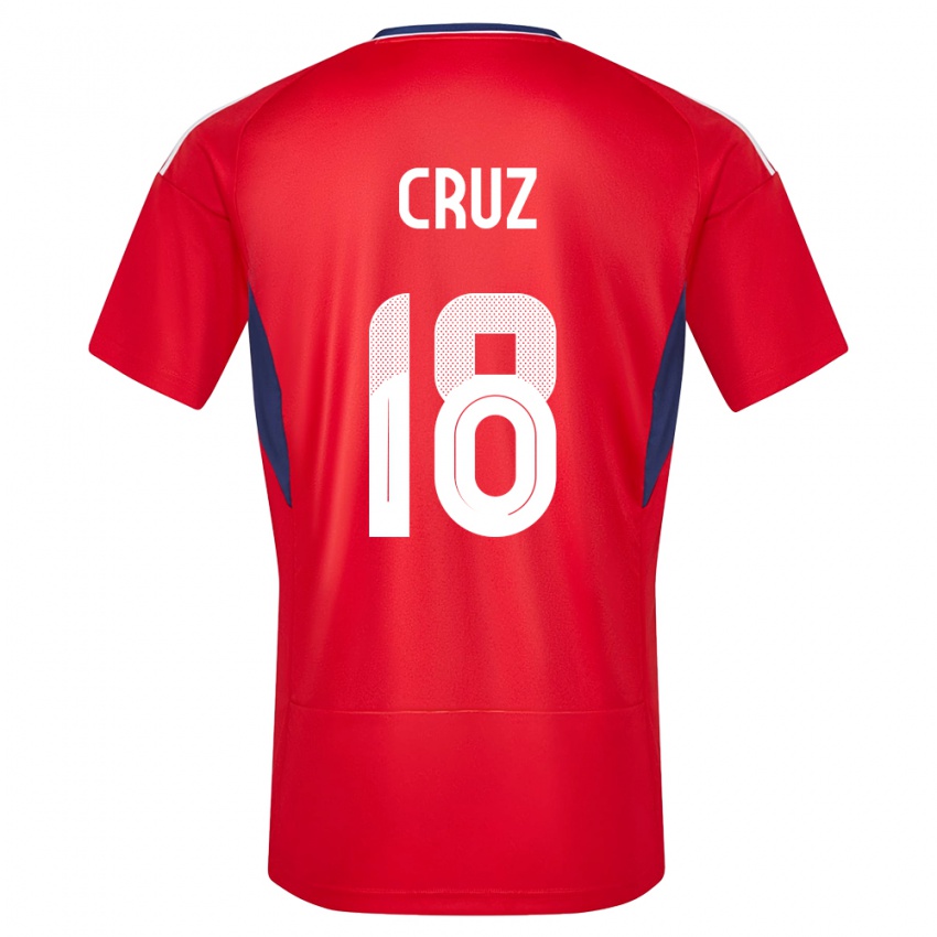 Dames Costa Rica Aaron Cruz #18 Rood Thuisshirt Thuistenue 24-26 T-Shirt België