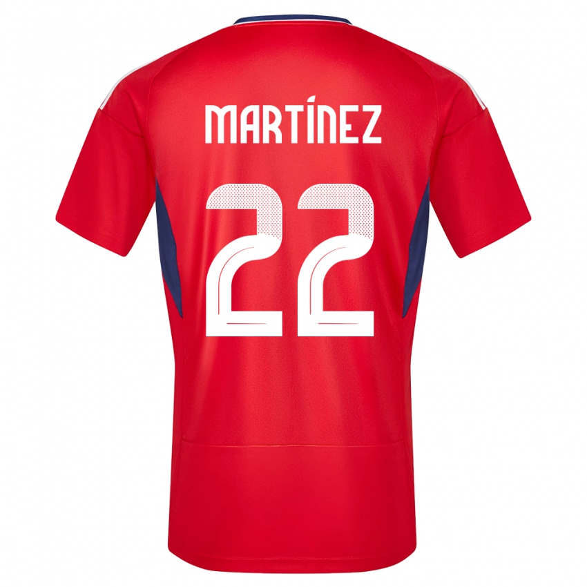 Dames Costa Rica Carlos Martinez #22 Rood Thuisshirt Thuistenue 24-26 T-Shirt België