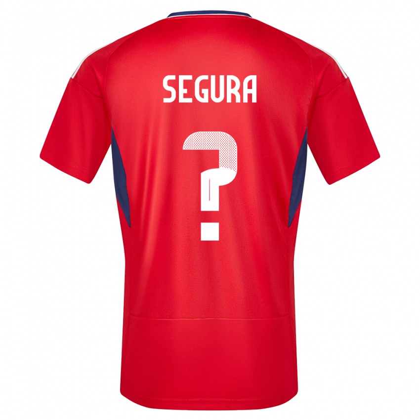 Femme Maillot Costa Rica Oscar Segura #0 Rouge Tenues Domicile 24-26 T-Shirt Belgique