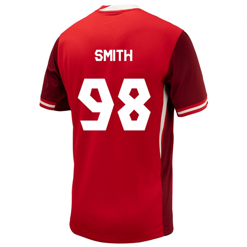 Dames Canada Olivia Smith #98 Rood Thuisshirt Thuistenue 24-26 T-Shirt België