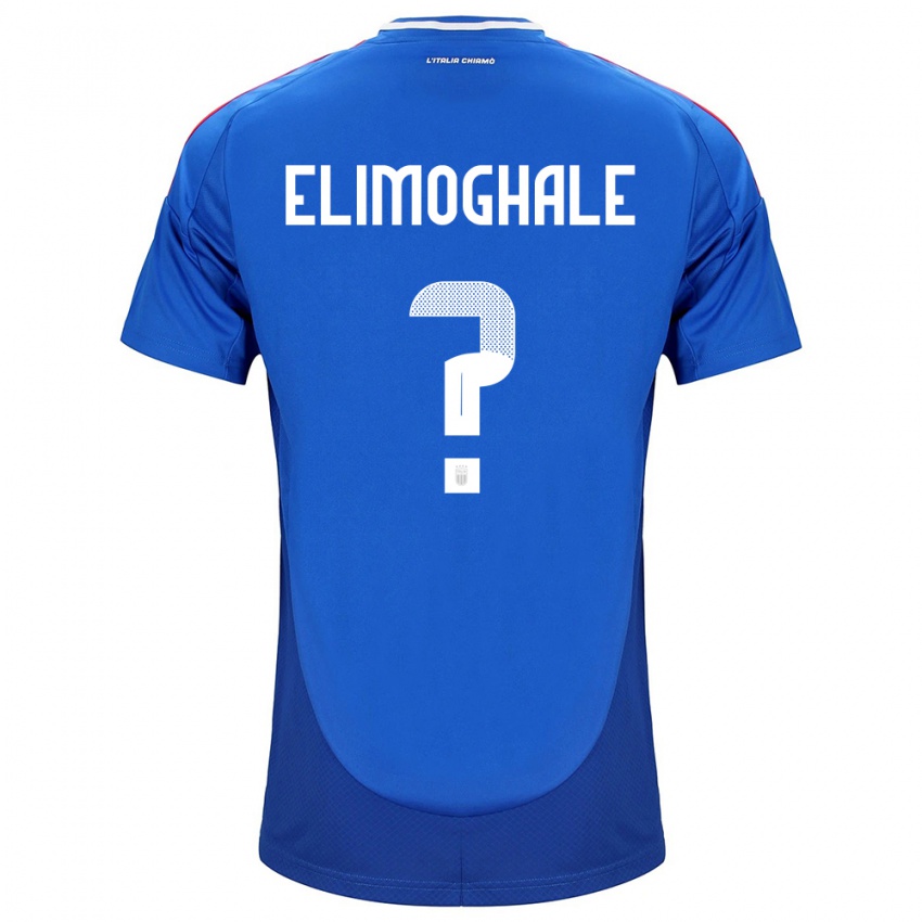 Dames Italië Destiny Elimoghale #0 Blauw Thuisshirt Thuistenue 24-26 T-Shirt België