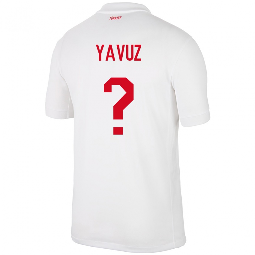 Dames Turkije Görkem Yavuz #0 Wit Thuisshirt Thuistenue 24-26 T-Shirt België