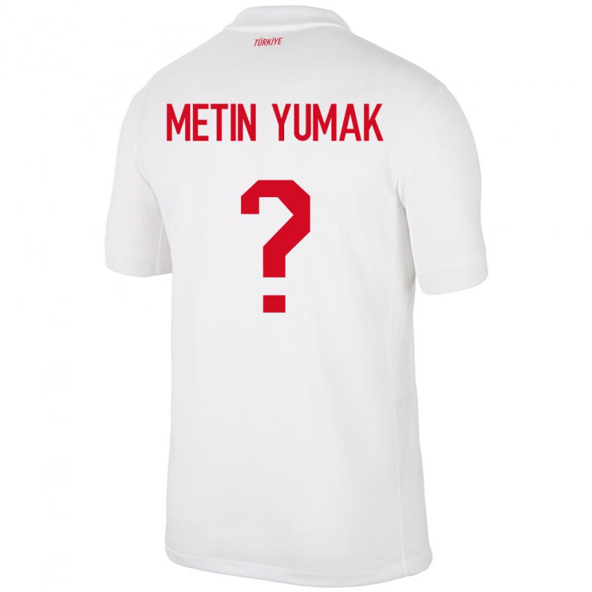 Dames Turkije Yiğit Metin Yumak #0 Wit Thuisshirt Thuistenue 24-26 T-Shirt België