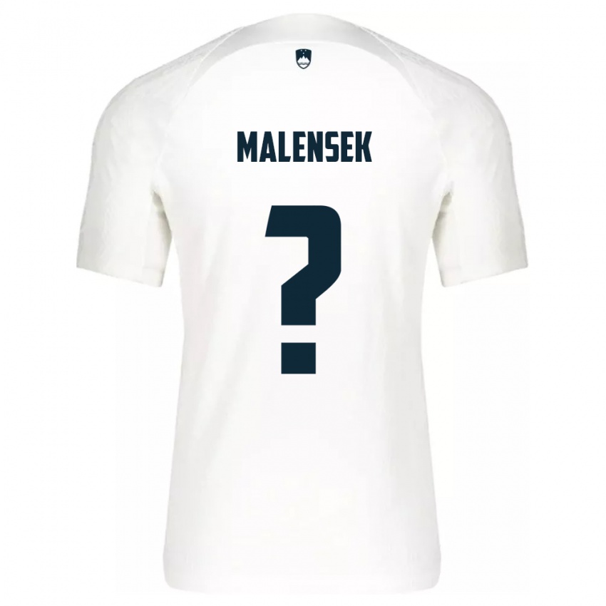 Damen Slowenien Matej Malensek #0 Weiß Heimtrikot Trikot 24-26 T-Shirt Belgien