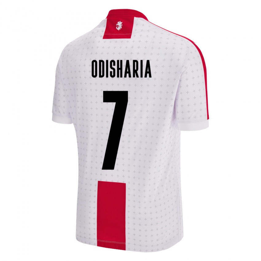 Dames Georgia Lasha Odisharia #7 Wit Thuisshirt Thuistenue 24-26 T-Shirt België