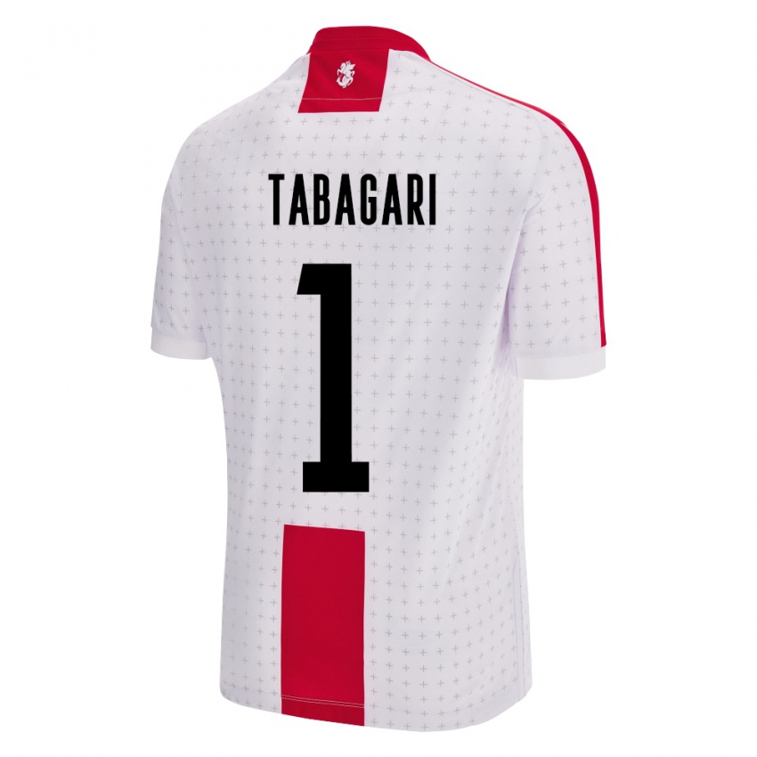 Damen Georgien Eka Tabagari #1 Weiß Heimtrikot Trikot 24-26 T-Shirt Belgien