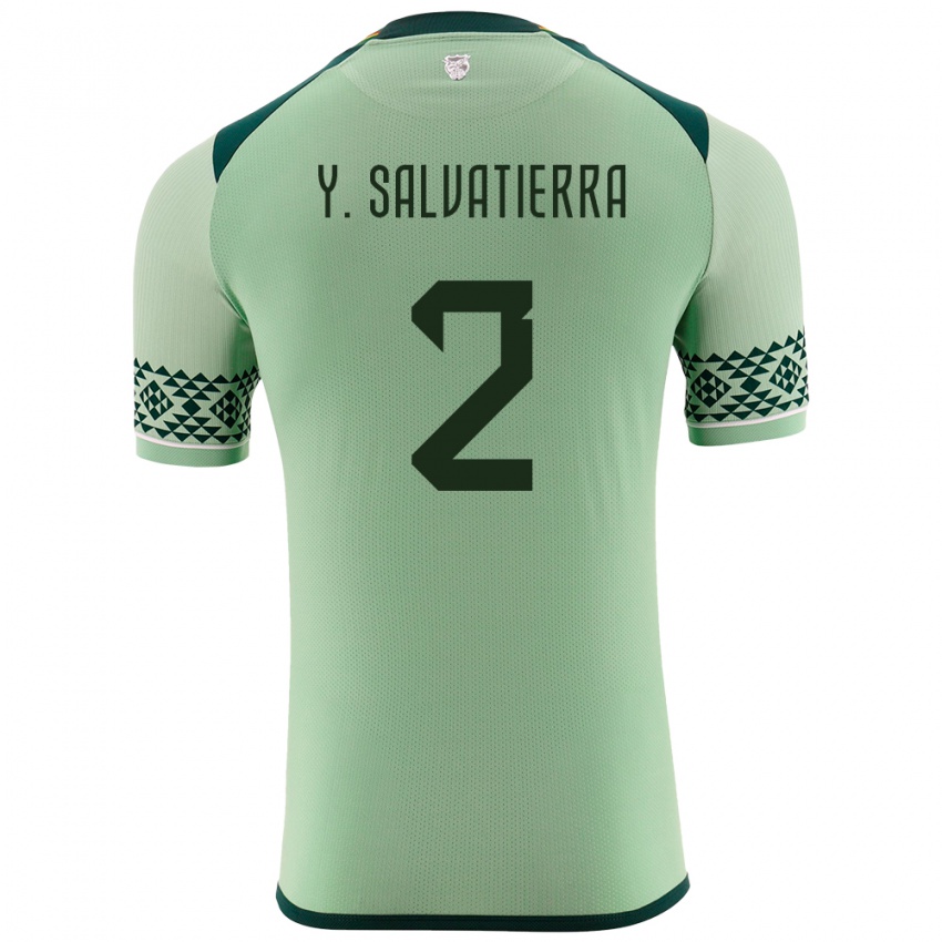 Dames Bolivia Yuditaz Jimena Salvatierra #2 Licht Groen Thuisshirt Thuistenue 24-26 T-Shirt België