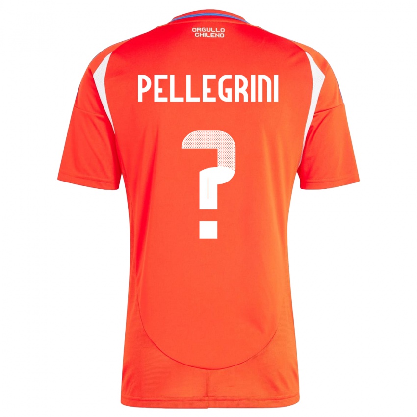 Damen Chile Maya Pellegrini #0 Rot Heimtrikot Trikot 24-26 T-Shirt Belgien