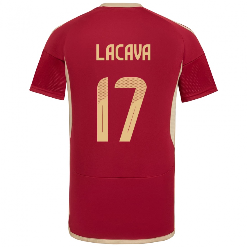 Dames Venezuela Matías Lacava #17 Bourgondië Thuisshirt Thuistenue 24-26 T-Shirt België