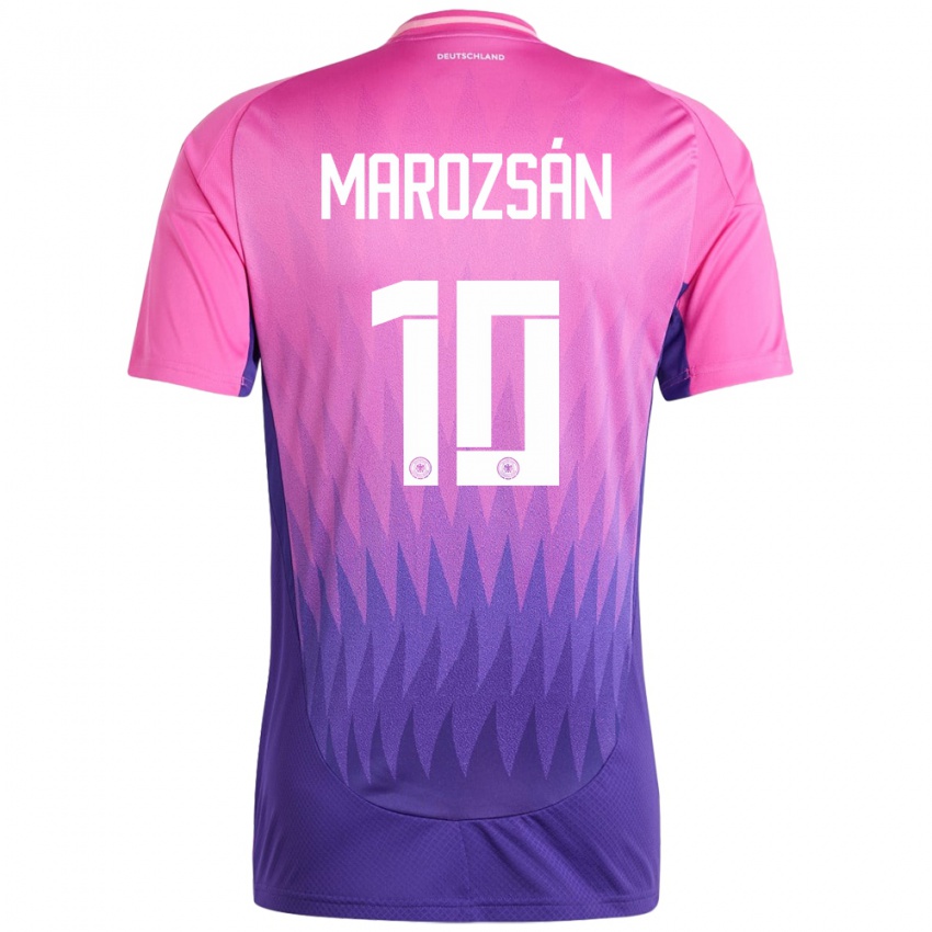 Femme Maillot Allemagne Dzsenifer Marozsan #10 Rose-Mauve Tenues Extérieur 24-26 T-Shirt Belgique