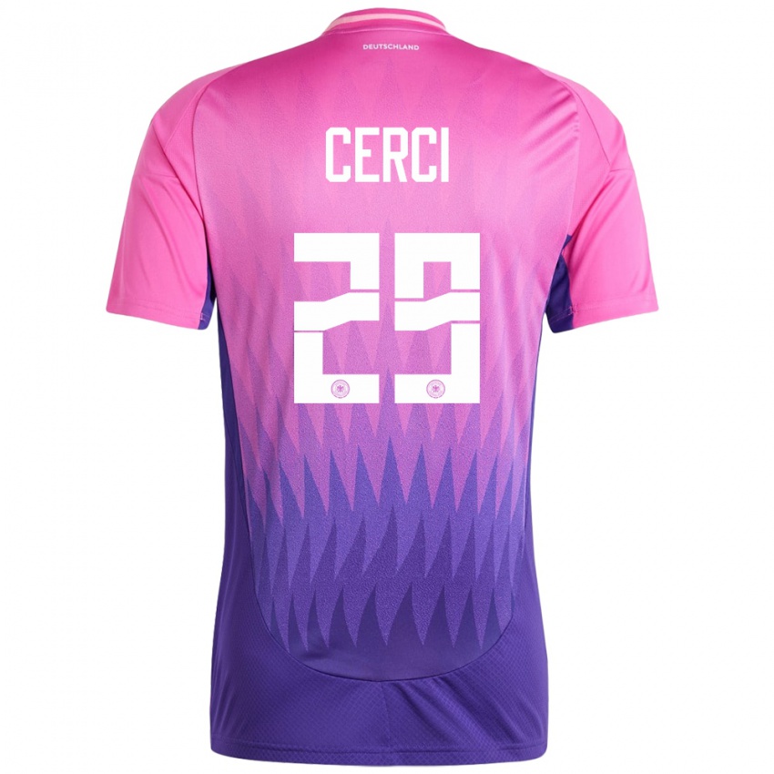 Femme Maillot Allemagne Selina Cerci #29 Rose-Mauve Tenues Extérieur 24-26 T-Shirt Belgique