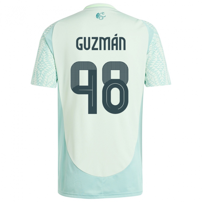 Dames Mexico Kinberly Guzman #98 Linnen Groen Uitshirt Uittenue 24-26 T-Shirt België