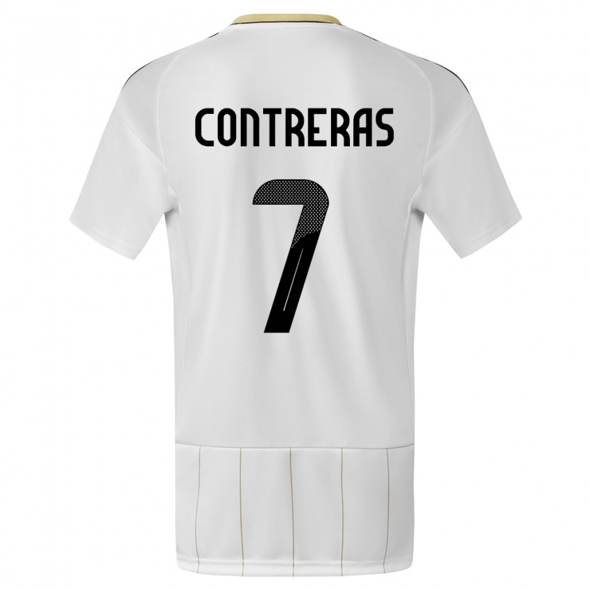 Dames Costa Rica Anthony Contreras #7 Wit Uitshirt Uittenue 24-26 T-Shirt België
