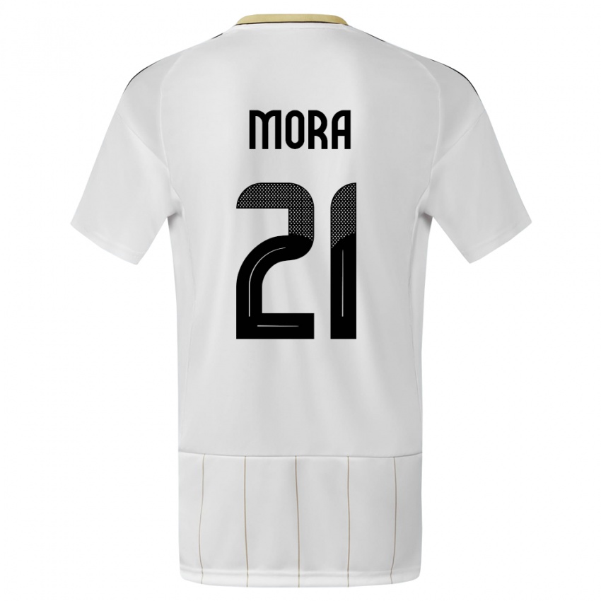 Dames Costa Rica Carlos Mora #21 Wit Uitshirt Uittenue 24-26 T-Shirt België