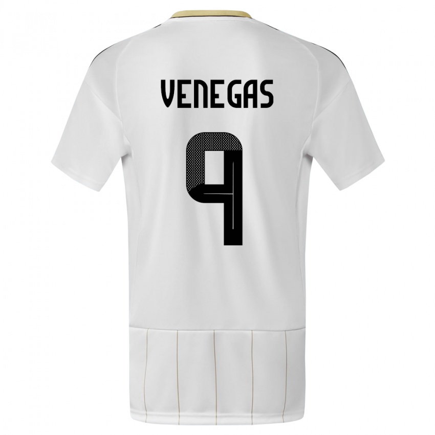 Dames Costa Rica Carolina Venegas #9 Wit Uitshirt Uittenue 24-26 T-Shirt België