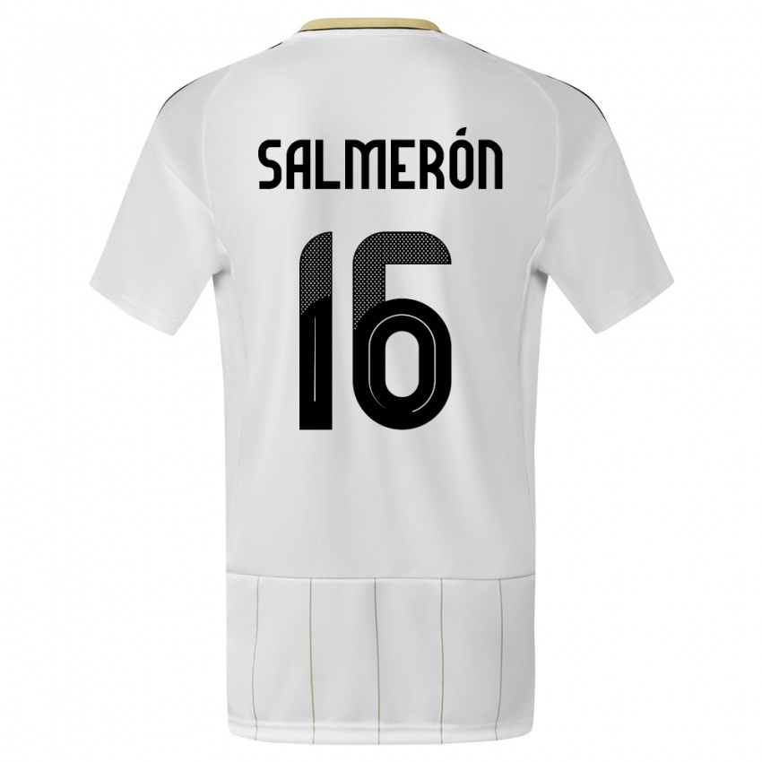 Dames Costa Rica Andrey Salmeron #16 Wit Uitshirt Uittenue 24-26 T-Shirt België