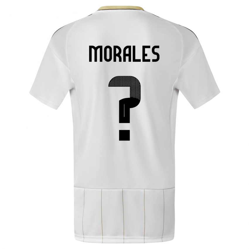 Femme Maillot Costa Rica Bryan Morales #0 Blanc Tenues Extérieur 24-26 T-Shirt Belgique