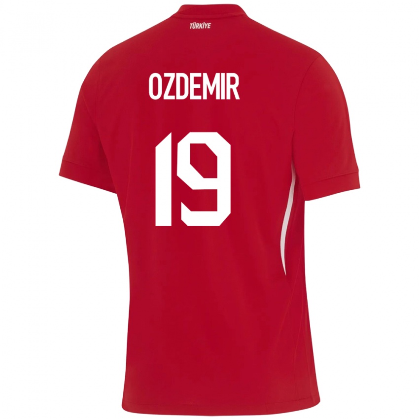 Dames Turkije Halil Özdemir #19 Rood Uitshirt Uittenue 24-26 T-Shirt België
