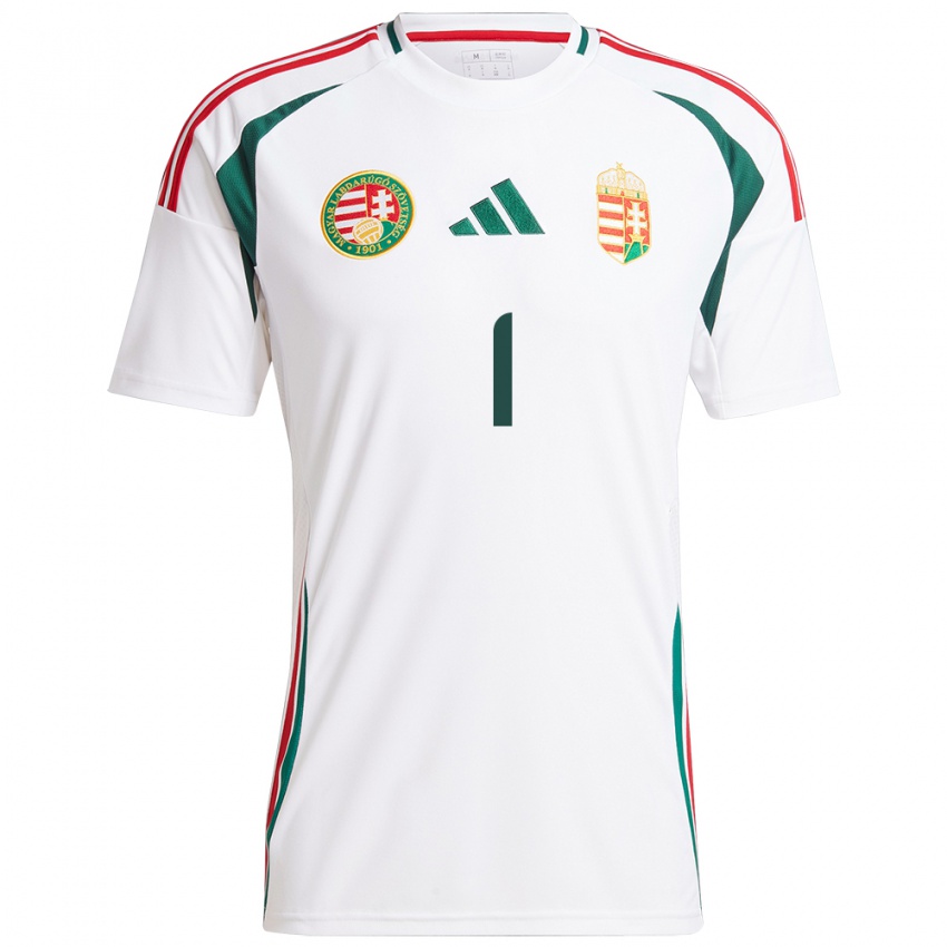 Dames Hongarije Réka Szőcs #1 Wit Uitshirt Uittenue 24-26 T-Shirt België