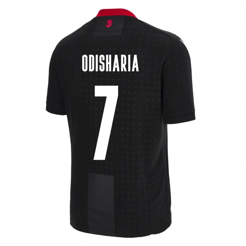 Dames Georgia Lasha Odisharia #7 Zwart Uitshirt Uittenue 24-26 T-Shirt België