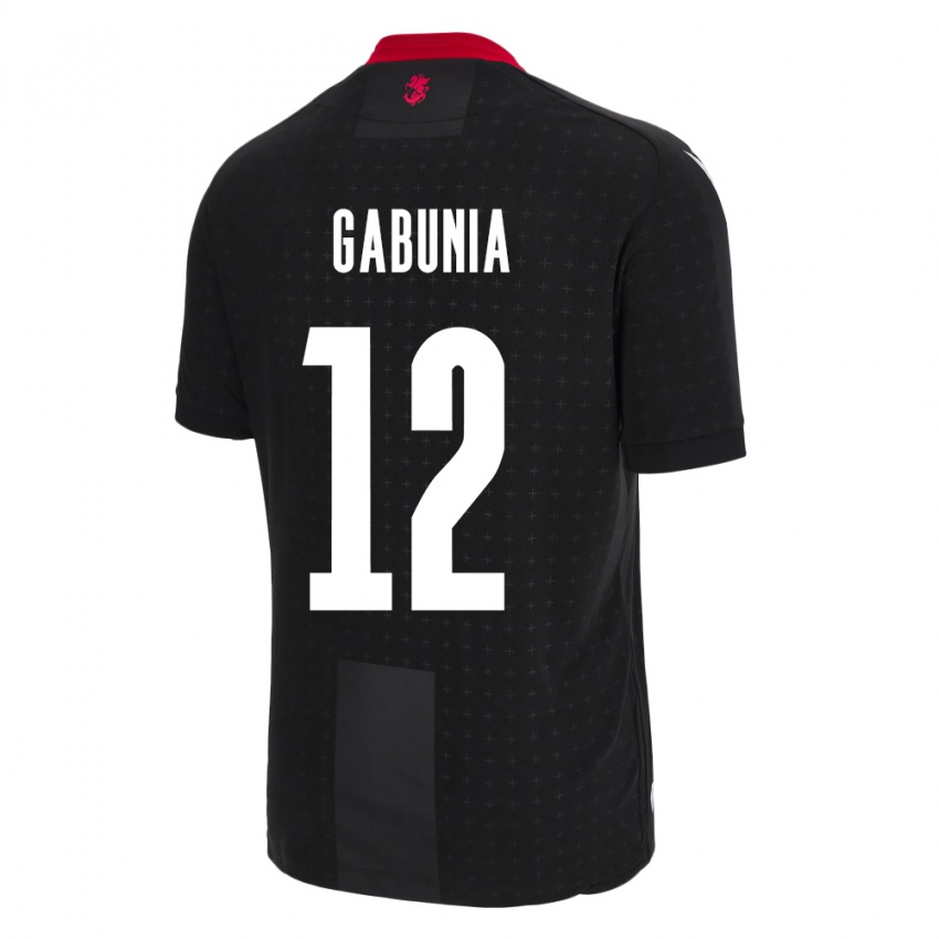 Dames Georgia Tatia Gabunia #12 Zwart Uitshirt Uittenue 24-26 T-Shirt België