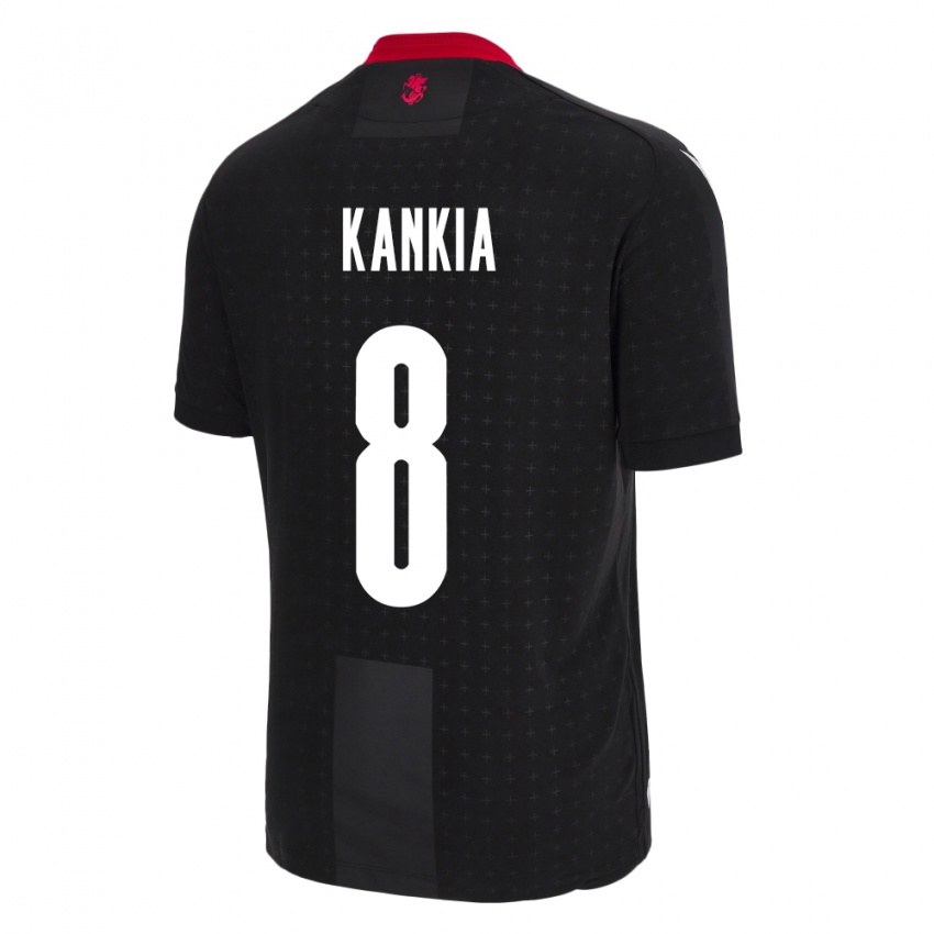 Damen Georgien Lizzie Kankia #8 Schwarz Auswärtstrikot Trikot 24-26 T-Shirt Belgien