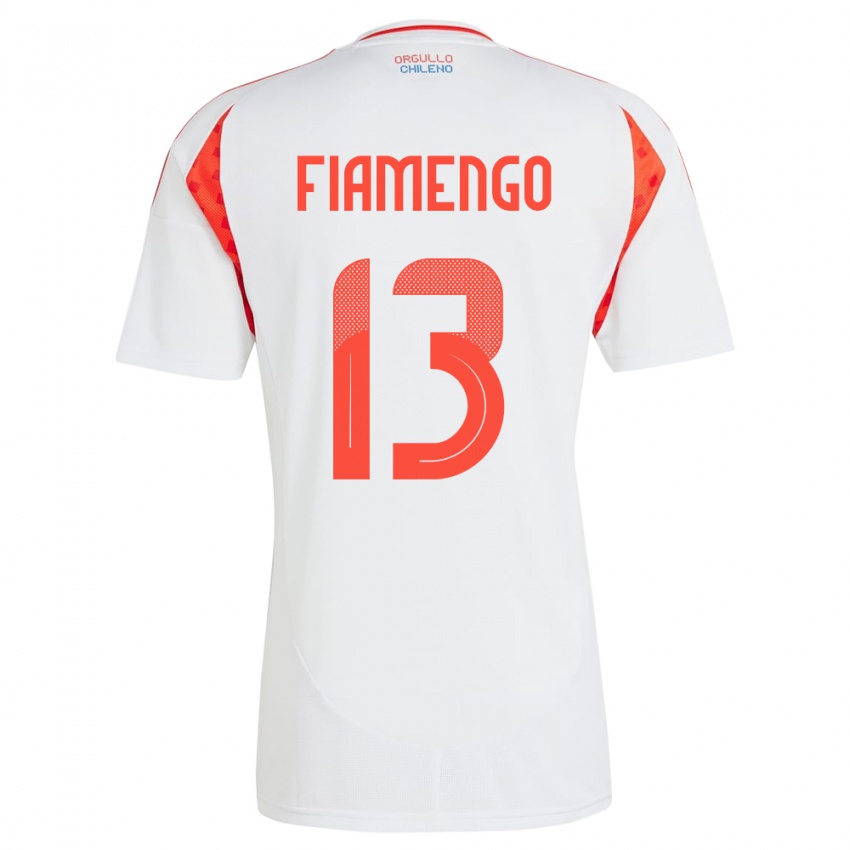 Dames Chili Darko Fiamengo #13 Wit Uitshirt Uittenue 24-26 T-Shirt België