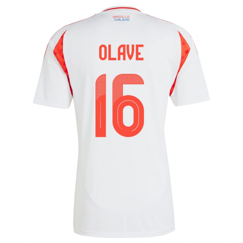 Dames Chili Isidora Olave #16 Wit Uitshirt Uittenue 24-26 T-Shirt België