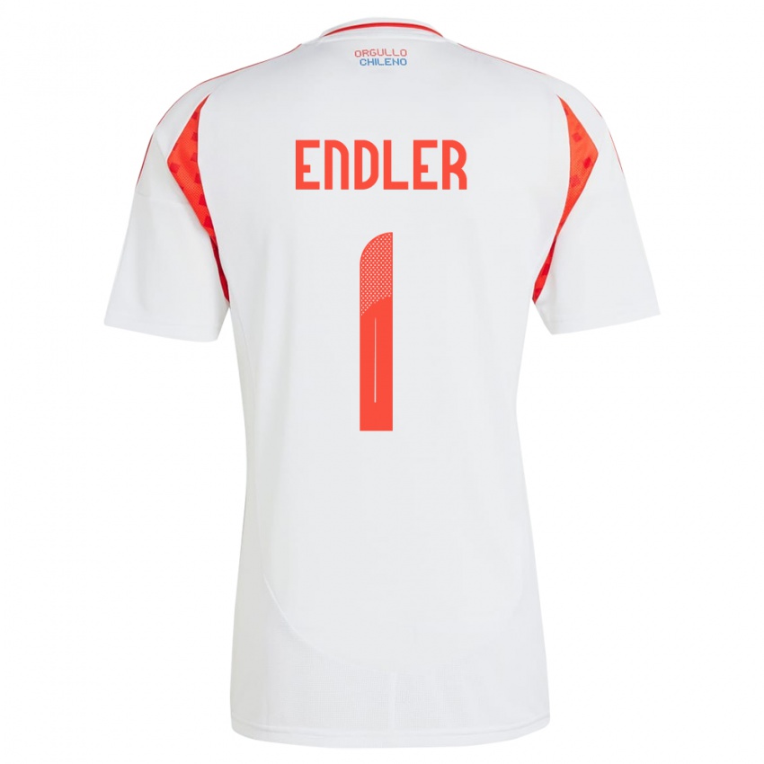 Dames Chili Christiane Endler #1 Wit Uitshirt Uittenue 24-26 T-Shirt België