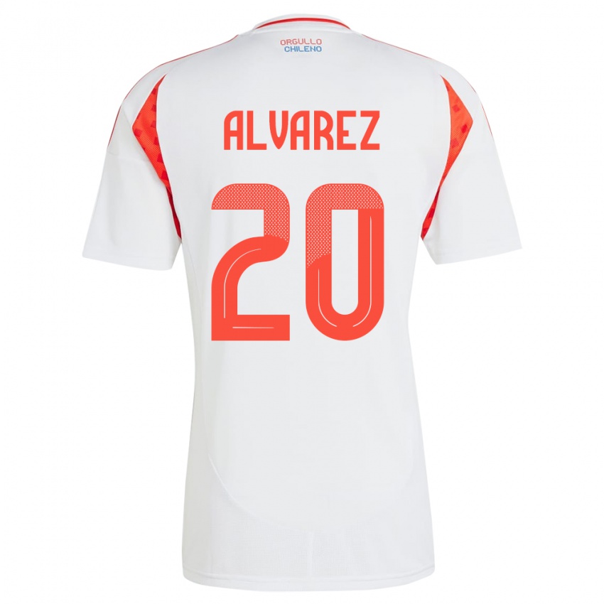 Dames Chili Anaís Álvarez #20 Wit Uitshirt Uittenue 24-26 T-Shirt België