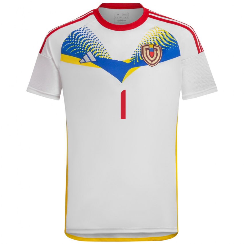 Dames Venezuela Samuel Rodriguez #1 Wit Uitshirt Uittenue 24-26 T-Shirt België