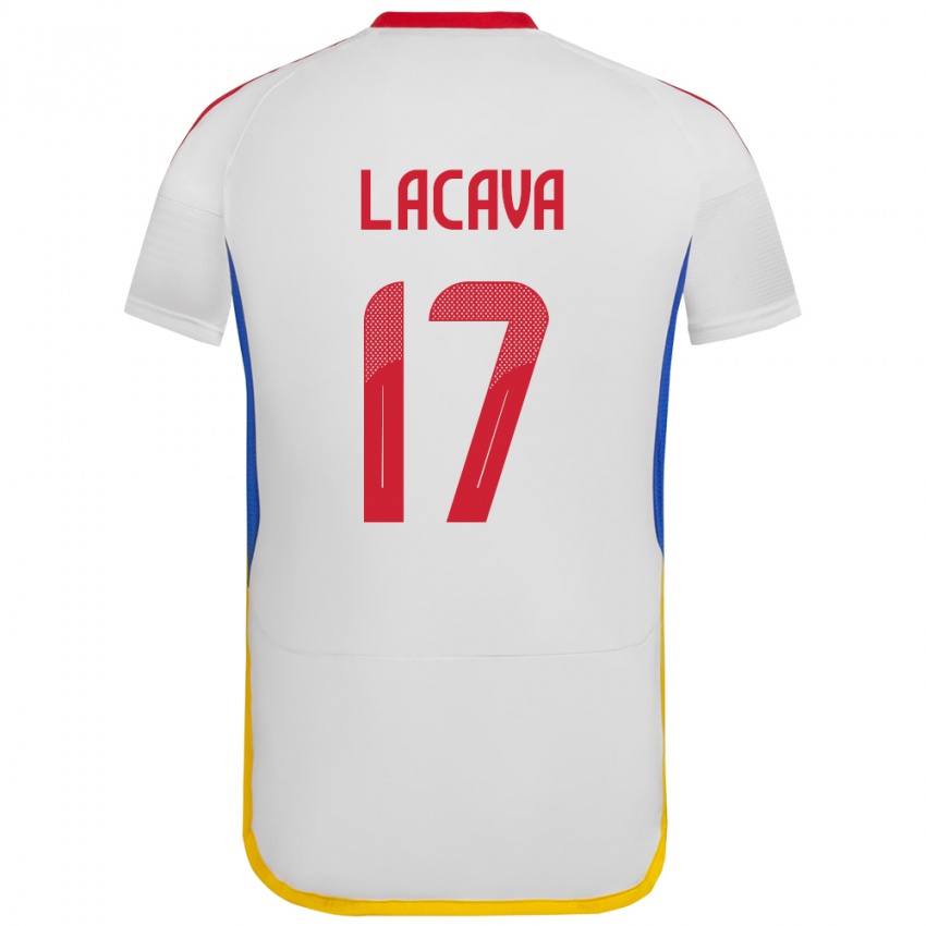 Dames Venezuela Matías Lacava #17 Wit Uitshirt Uittenue 24-26 T-Shirt België