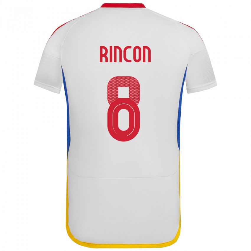 Dames Venezuela Tomás Rincón #8 Wit Uitshirt Uittenue 24-26 T-Shirt België