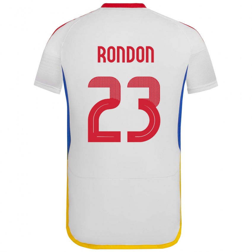 Damen Venezuela Salomón Rondón #23 Weiß Auswärtstrikot Trikot 24-26 T-Shirt Belgien