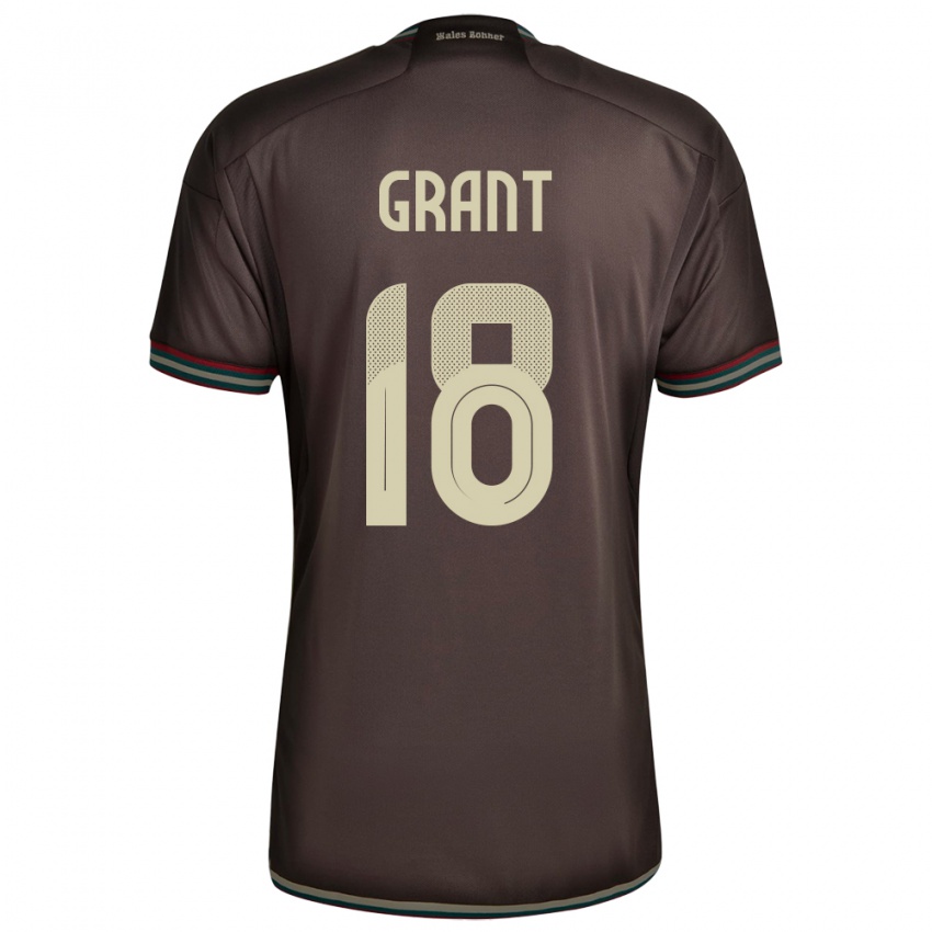Dames Jamaica George Grant #18 Nachtbruin Uitshirt Uittenue 24-26 T-Shirt België