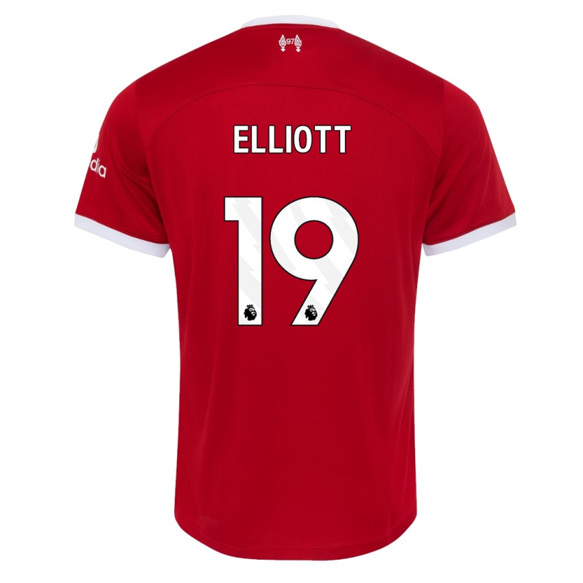 Enfant Maillot Harvey Elliott #19 Rouge Tenues Domicile 2023/24 T-Shirt Belgique