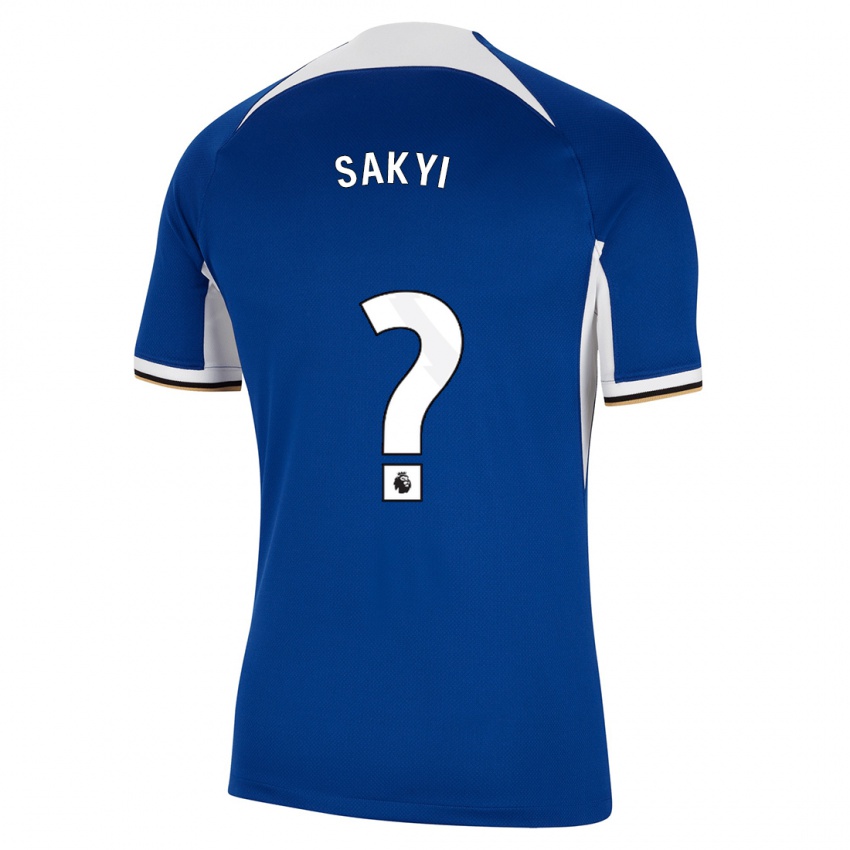 Kinderen Samuel Rak-Sakyi #0 Blauw Thuisshirt Thuistenue 2023/24 T-Shirt België