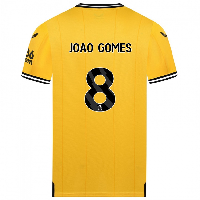 Kinderen Joao Gomes #8 Geel Thuisshirt Thuistenue 2023/24 T-Shirt België
