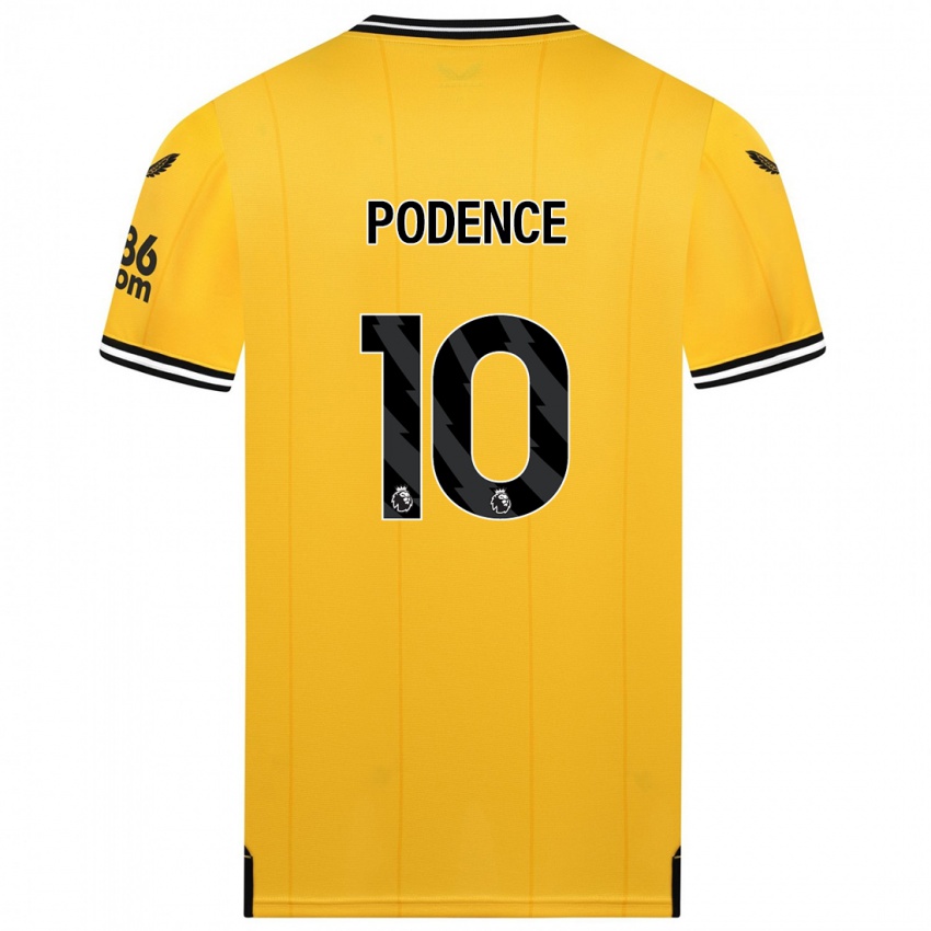 Kinder Daniel Podence #10 Gelb Heimtrikot Trikot 2023/24 T-Shirt Belgien