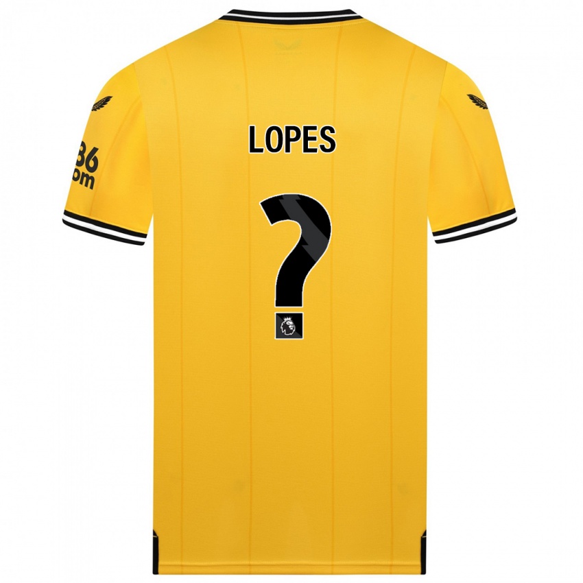 Kinderen Leo Lopes #0 Geel Thuisshirt Thuistenue 2023/24 T-Shirt België