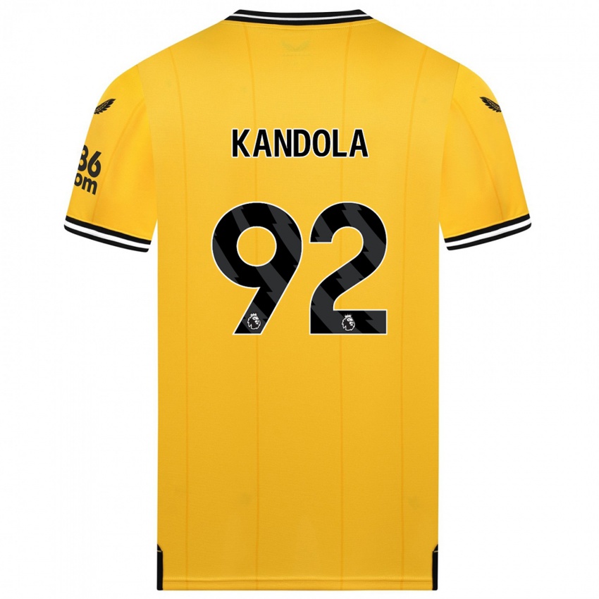 Kinder Kam Kandola #92 Gelb Heimtrikot Trikot 2023/24 T-Shirt Belgien