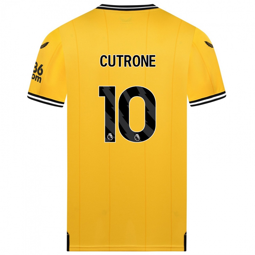 Kinder Patrick Cutrone #10 Gelb Heimtrikot Trikot 2023/24 T-Shirt Belgien