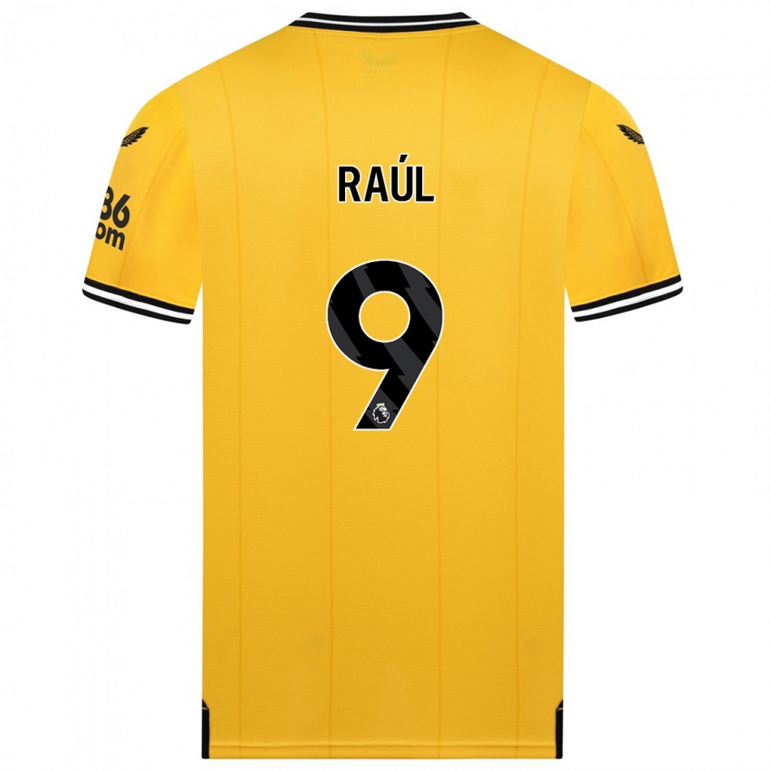 Kinder Raul Jimenez #9 Gelb Heimtrikot Trikot 2023/24 T-Shirt Belgien